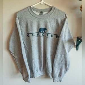 Glacier National Park Grey Crewneck S Barely Worn Sweater Sweatshirt